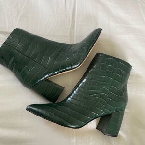 Marc Fisher Green Booties